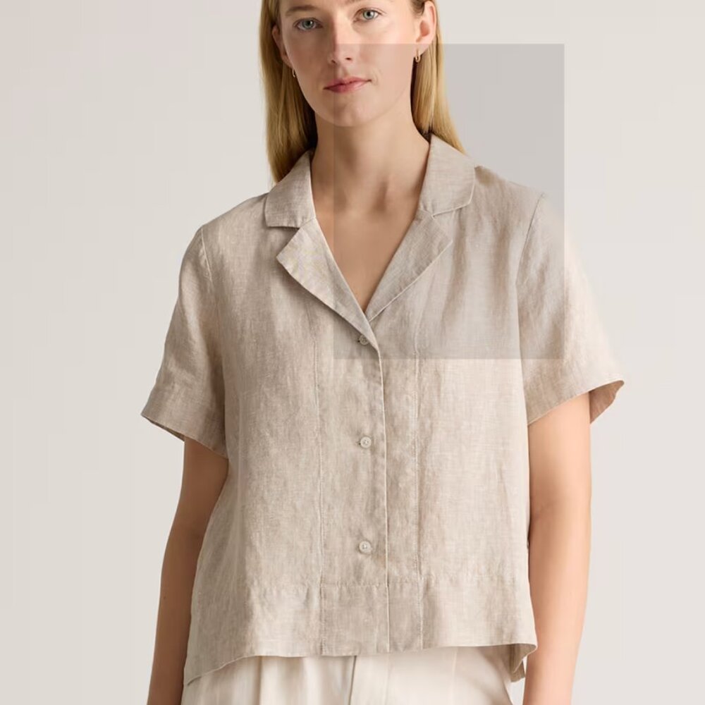 Quince 100% European Linen Short Sleeve Shirt